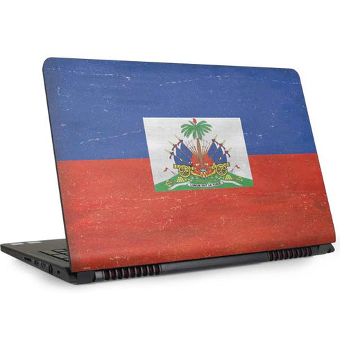 Haiti Flag Distressed Dell Inspiron Skin